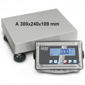 Bilancia a piattaforma Kern SFE inox IP65<br><font color='red'>SFE 300K-1LNM (Omologabile)</font>